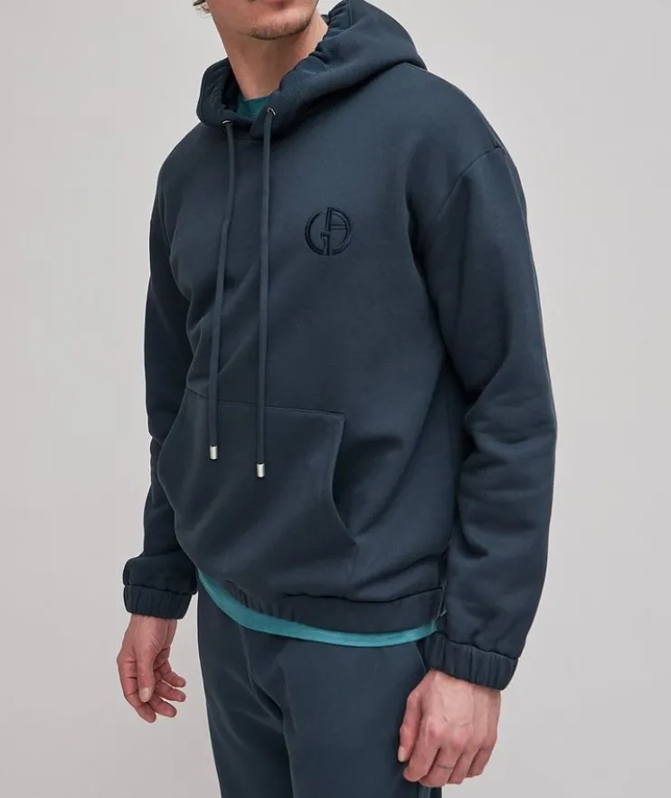 Cashmere-Cotton Hooded Jumper