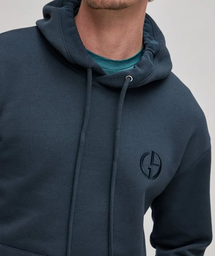 Cashmere-Cotton Hooded Jumper