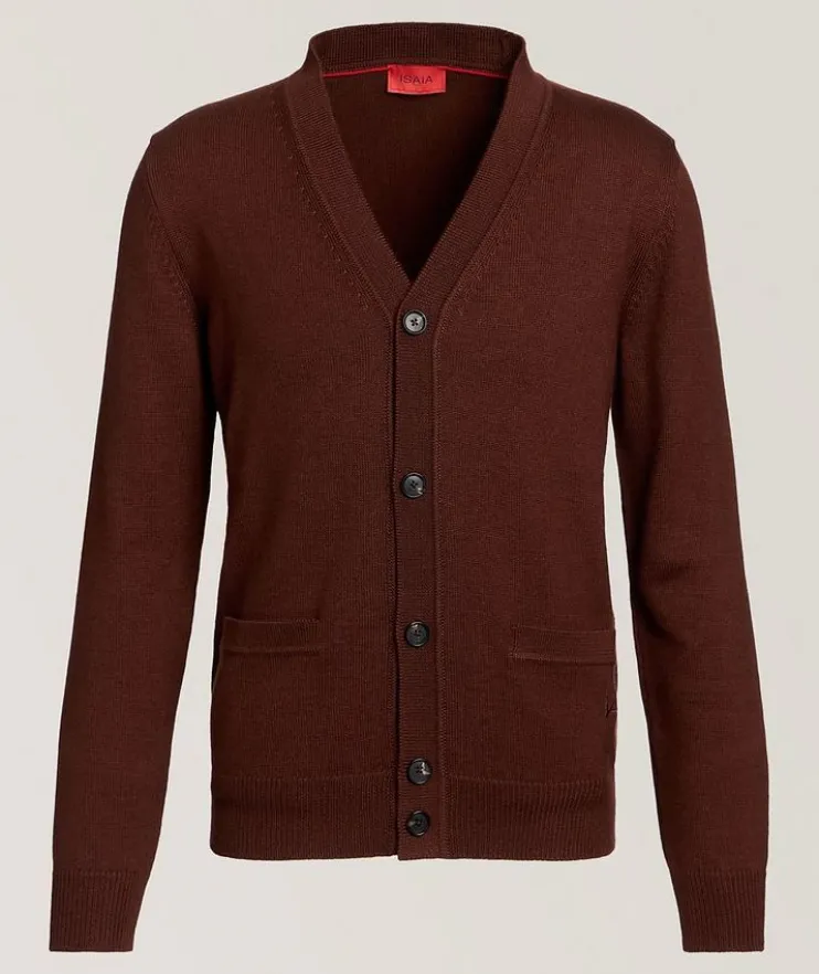 Cashmere-Silk Knit Cardigan