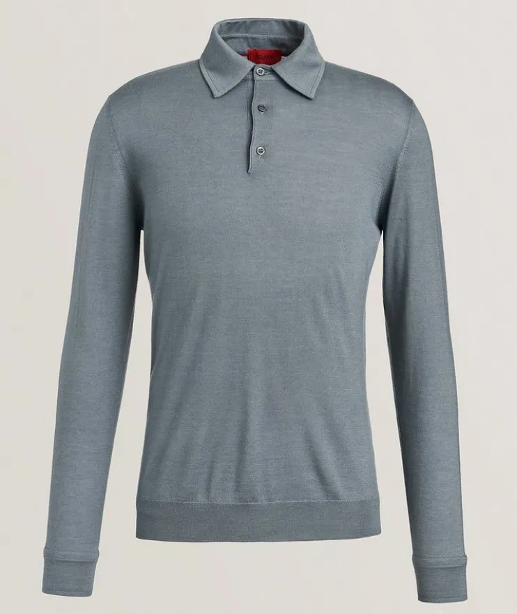 Cashmere-Silk Polo Shirt