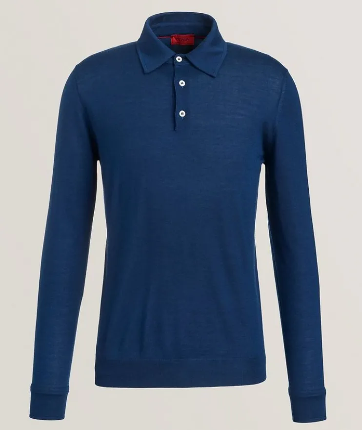 Cashmere-Silk Polo Shirt