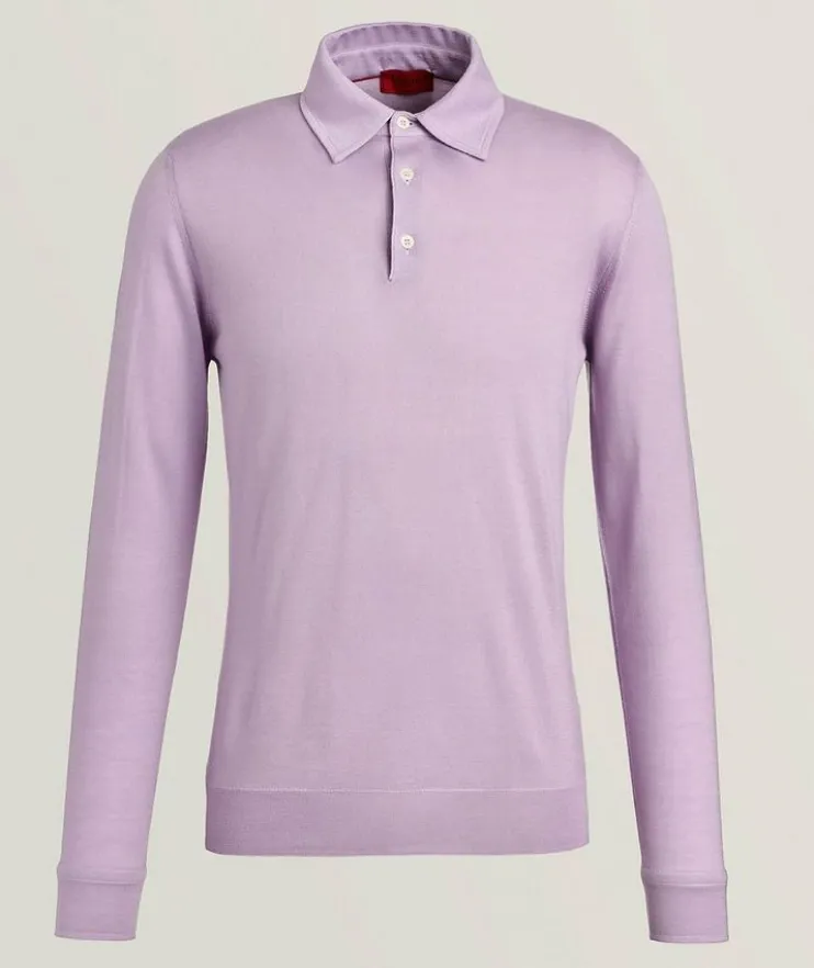 Cashmere-Silk Polo Shirt