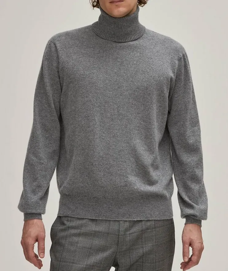 Cashmere-Silk Turtleneck