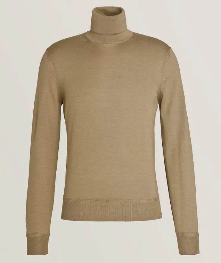 Cashmere-Silk Turtleneck