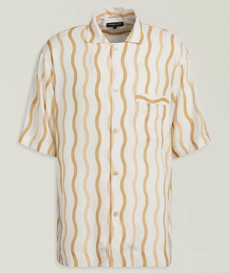 Cassio Cabana Stripe Linen-Viscose Shirt