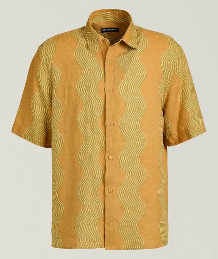 Castro Duo Cabana Stripe Linen Shirt