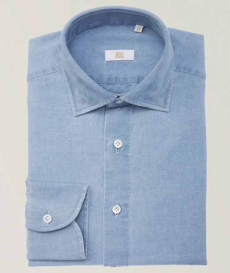 Chambray Denim Dress Shirt