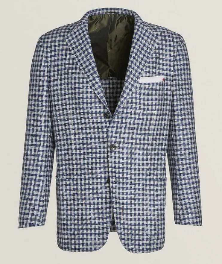 Check Cashmere Sport Jacket