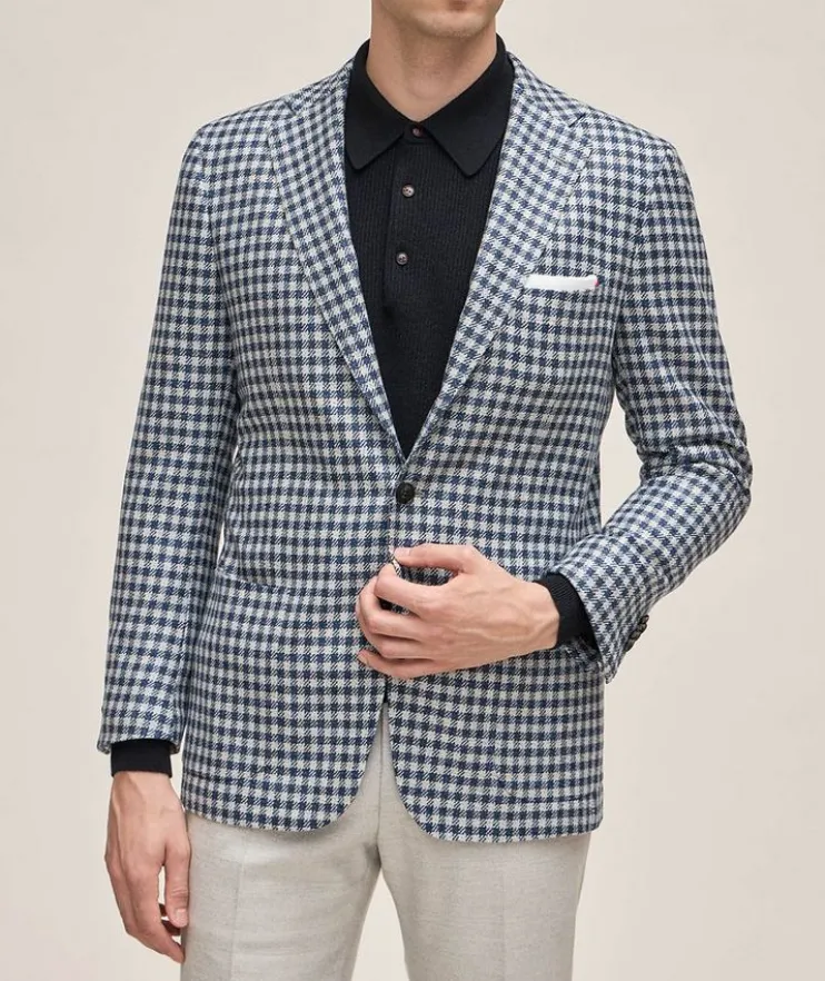 Check Cashmere Sport Jacket