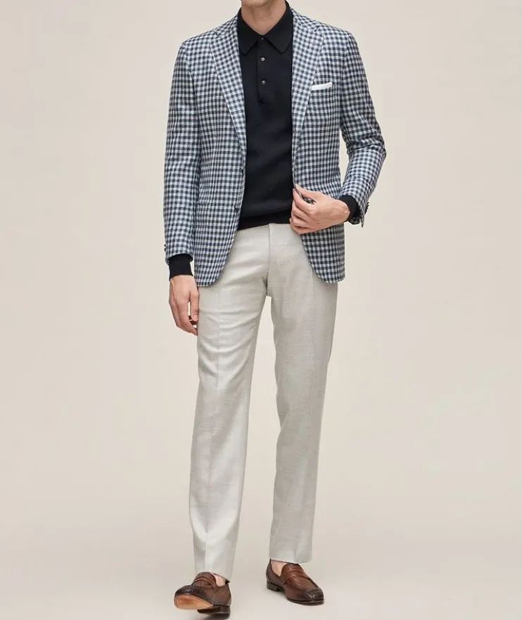 Check Cashmere Sport Jacket