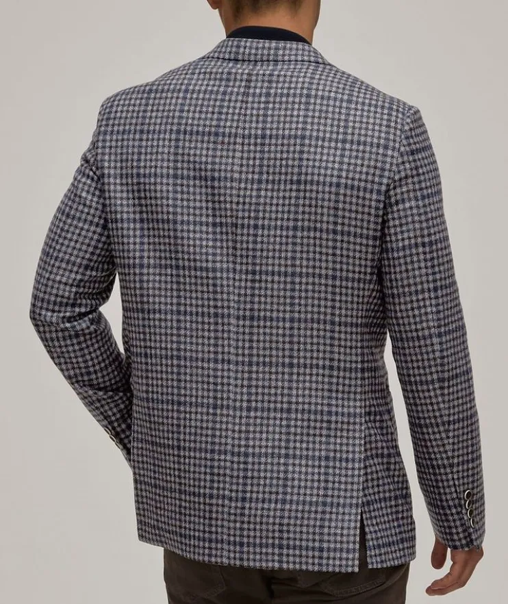 Check Cashmere-Blend Sport Jacket