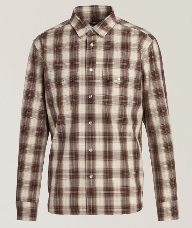 Check Cotton Western Shirt