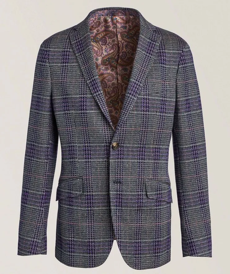 Check Cotton-Blend Sport Jacket