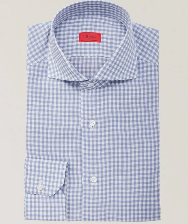 Check Linen Dress Shirt