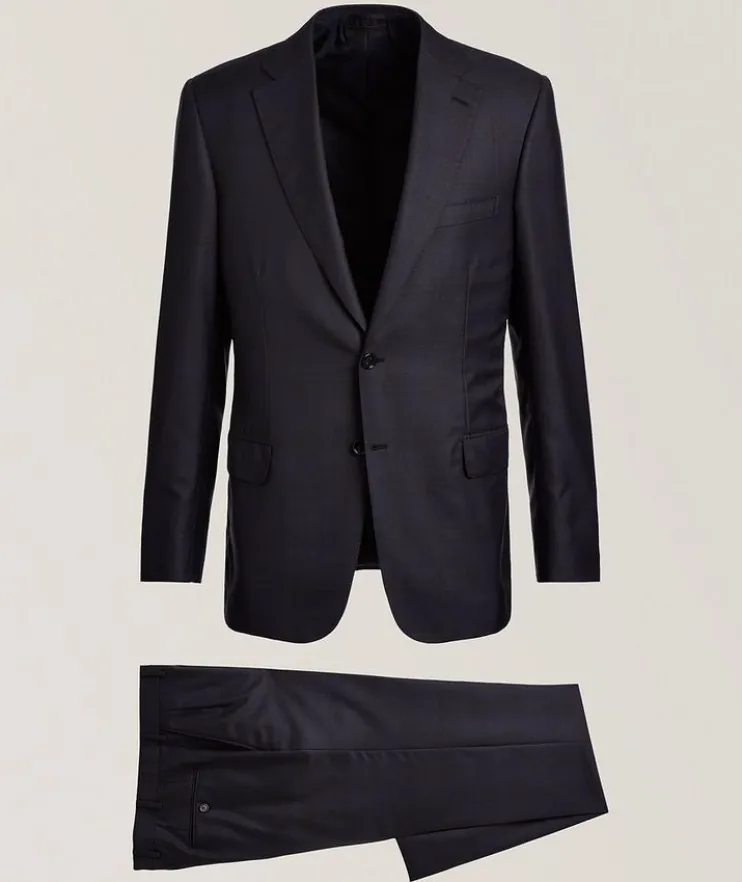 Check Wool-Silk Suit