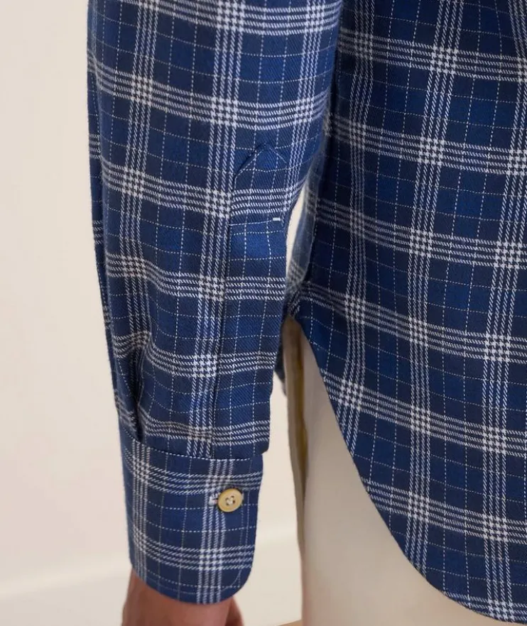 Checked Brushed Cotton Shirt