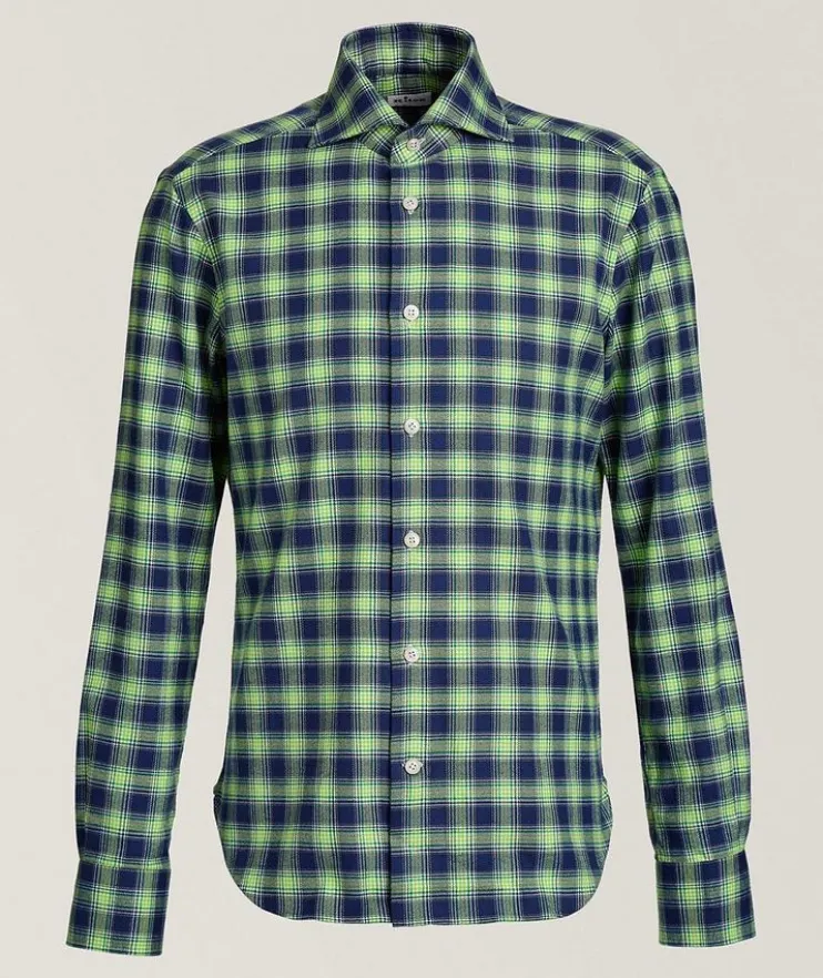 Checked Brushed Cotton Shirt