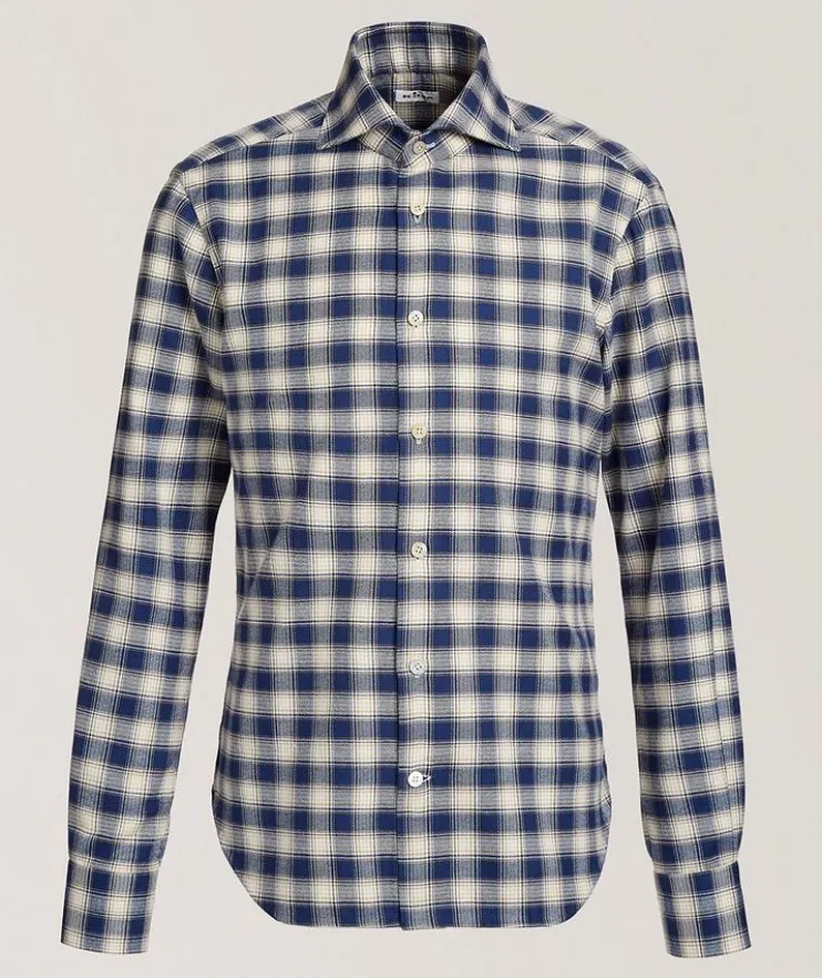 Checked Brushed Cotton Shirt