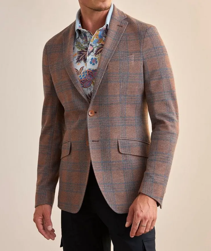 Checked Cotton-Blend Sport Jacket