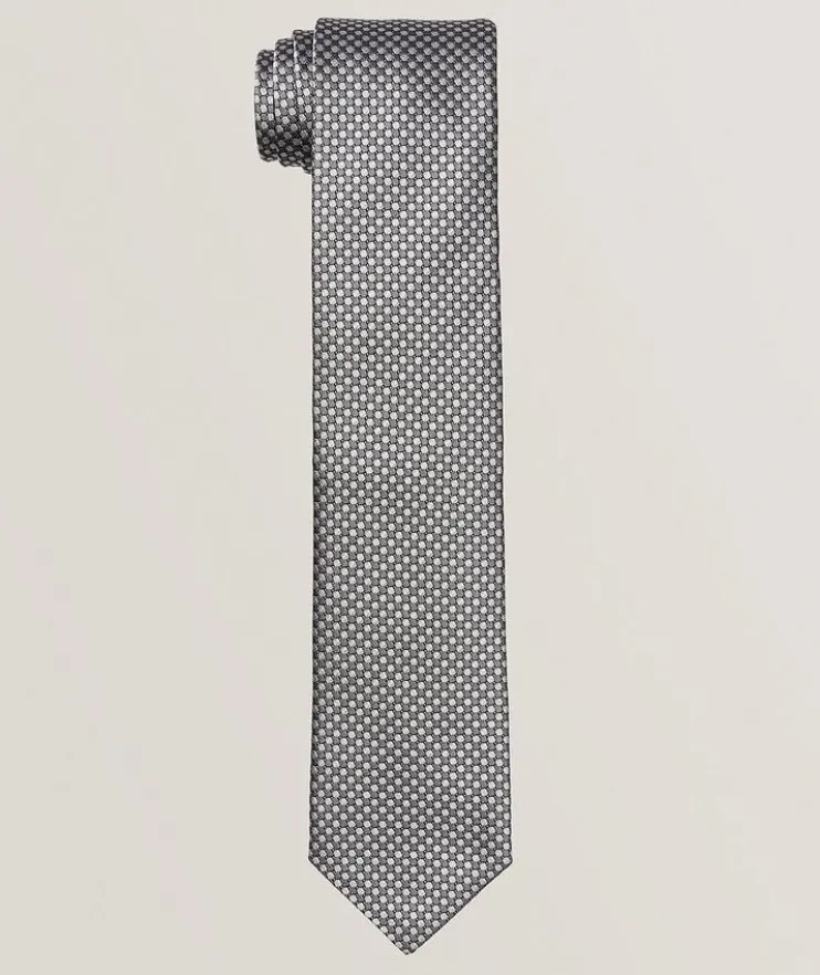 Checkered Silk Tie