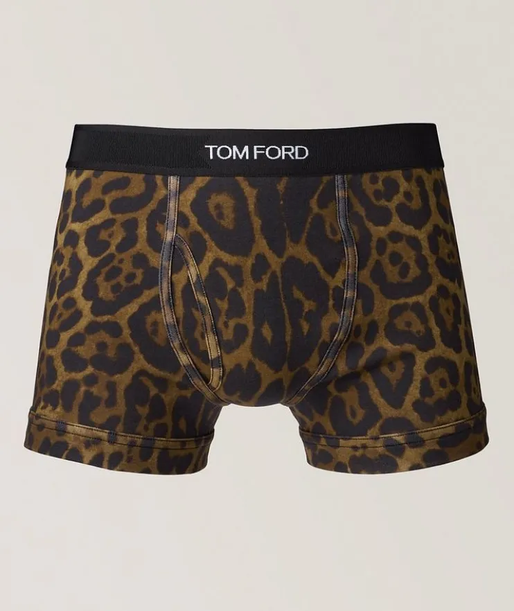 Cheetah Stretch-Cotton Boxers