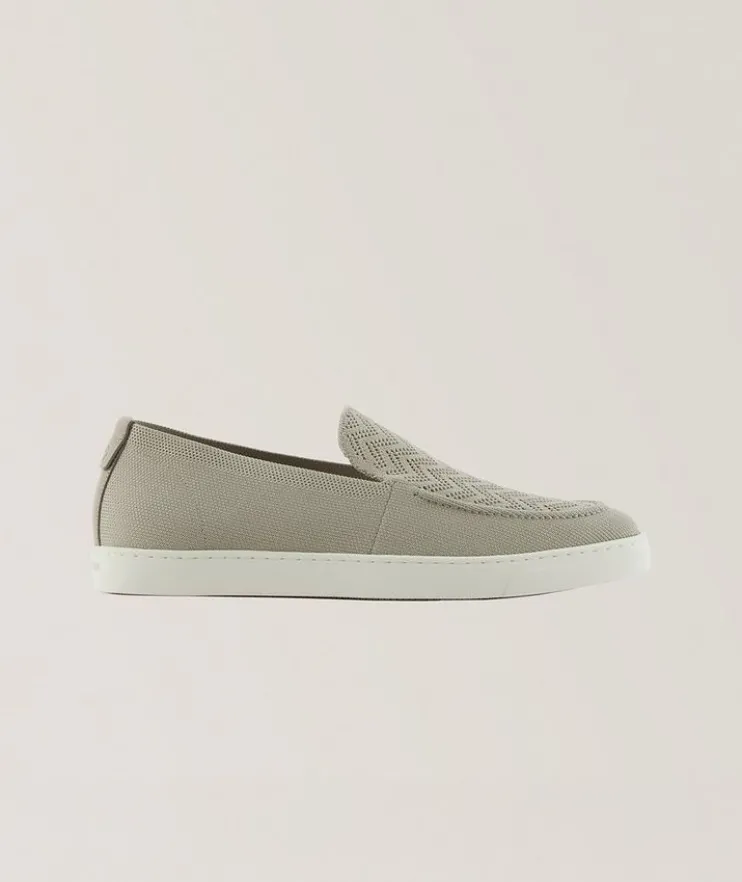 Chevron Jacquard Loafers