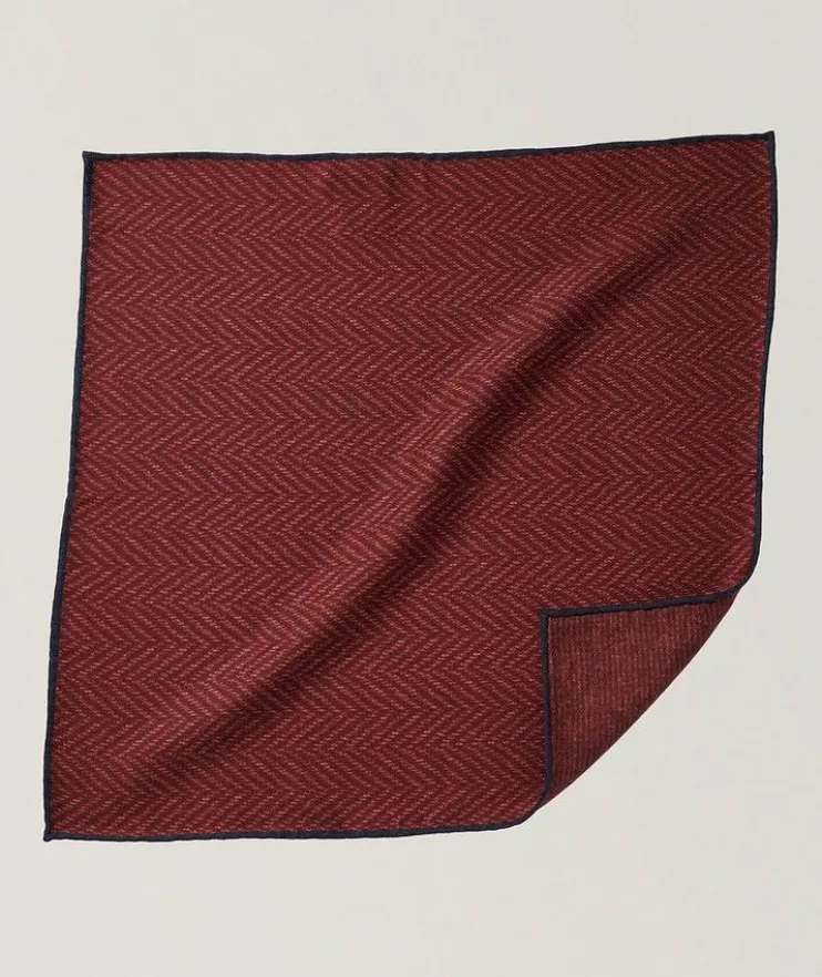 Chevron Silk Pocket Square