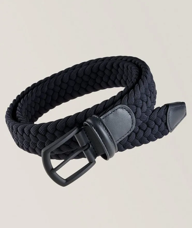 Chunky Woven Pin-Buckle Belt