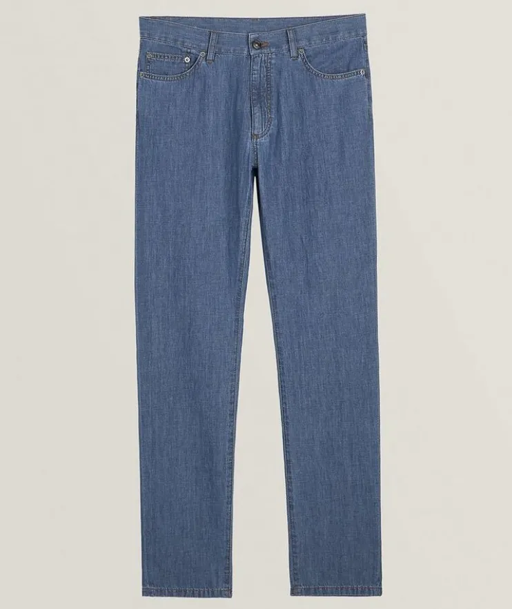 City Cotton-Linen Jeans