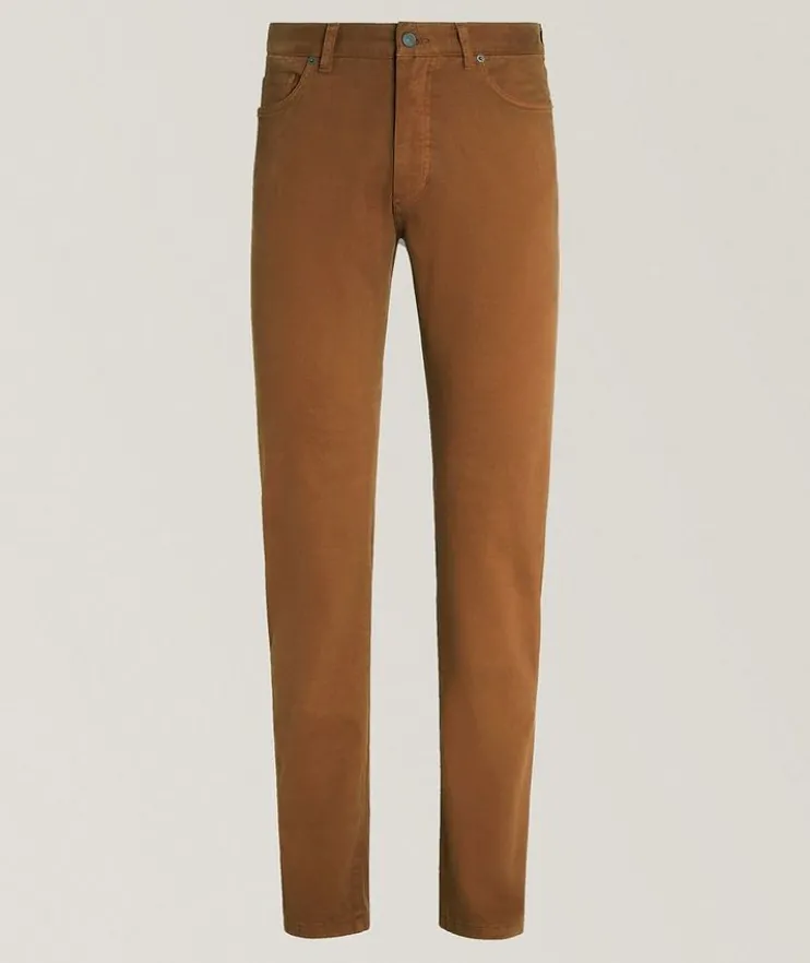 City Garment Dyed Stretch-Cotton Jeans