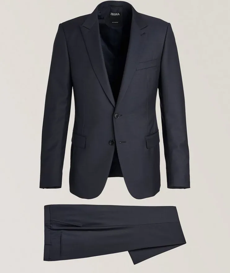 City Multiseason Tonal Micro Neat Wool Suit