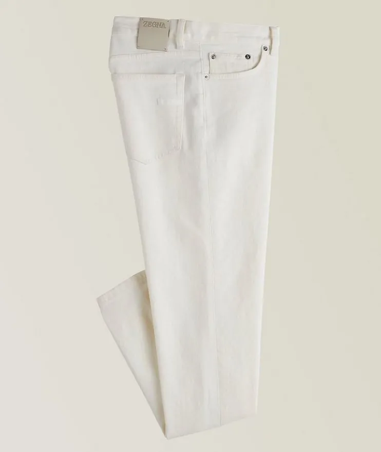 City Stretch-Cotton Five-Pocket Jeans