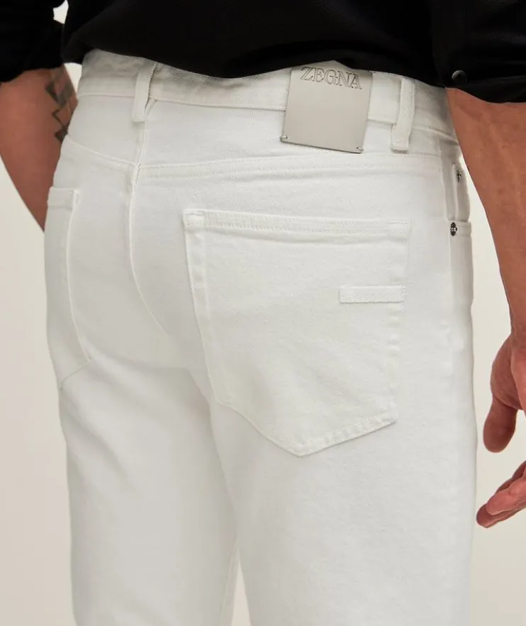 City Stretch-Cotton Five-Pocket Jeans