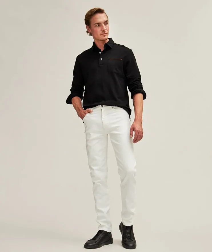 City Stretch-Cotton Five-Pocket Jeans