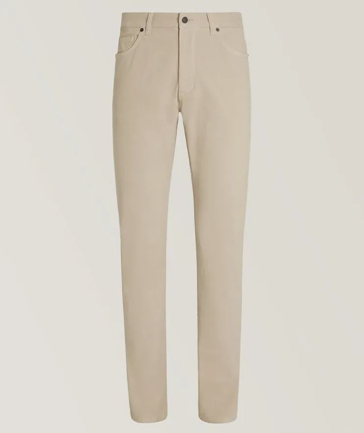 City Stretch-Cotton Five-Pocket Jeans