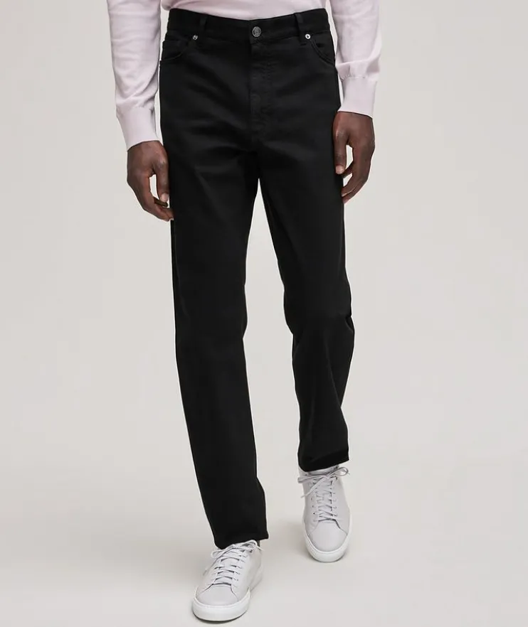 City Stretch-Cotton Gabardine Jeans