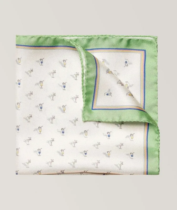 Cocktail Silk Pocket Square