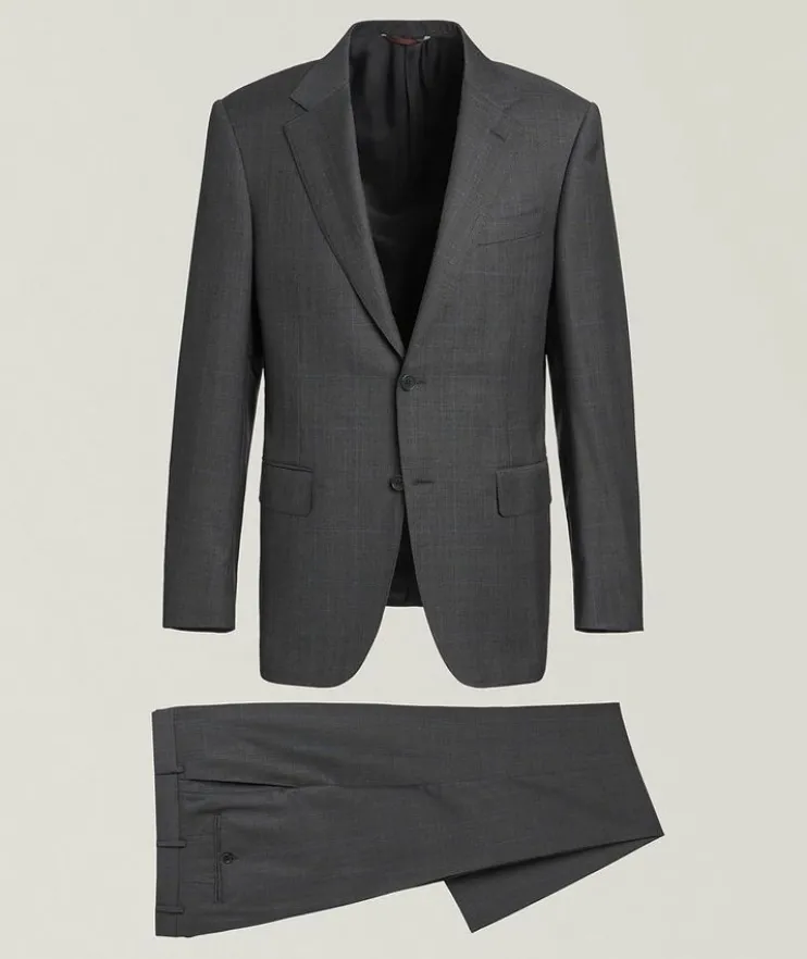 Contemporary Check Wool Suit