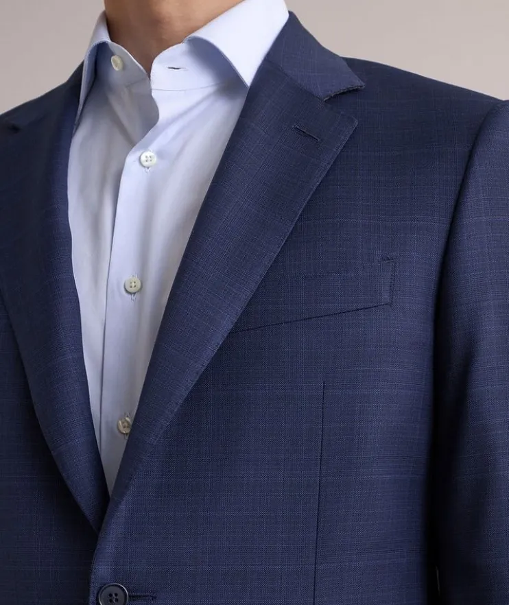 Contemporary Check Wool Suit