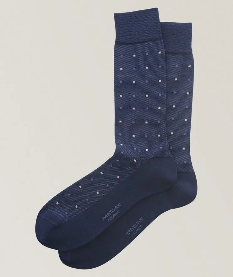 Contemporary Dots Cotton-Blend Socks