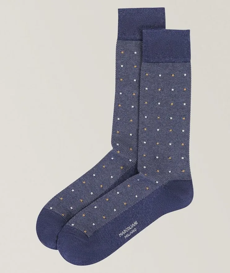 Contemporary Dots Cotton-Blend Socks