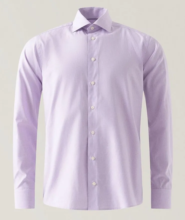 Contemporary-Fit Check Twill Dress Shirt