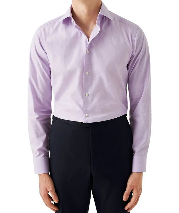 Contemporary-Fit Check Twill Dress Shirt