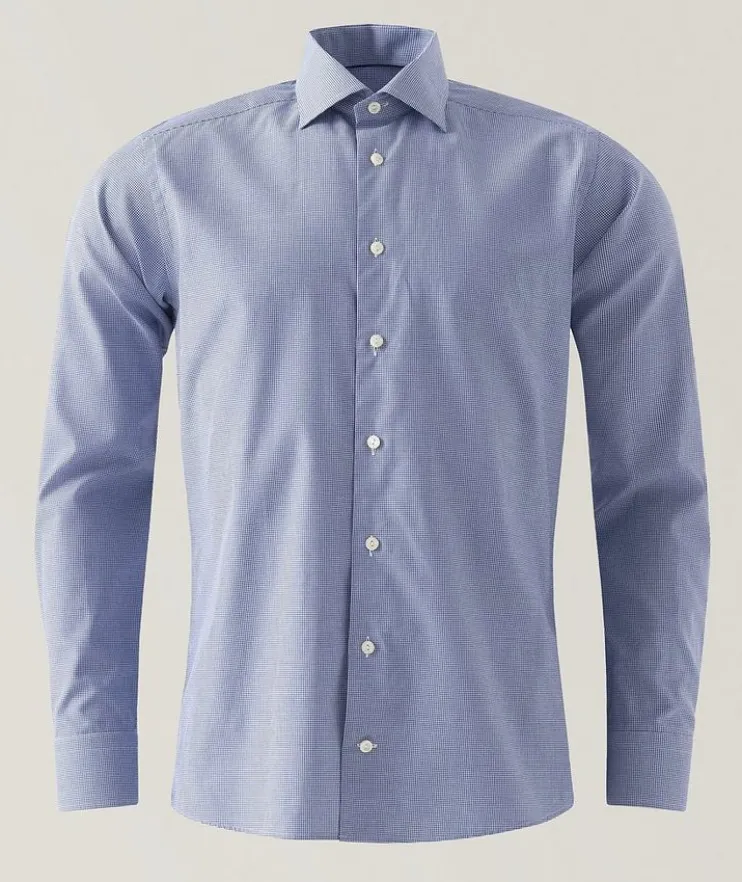 Contemporary-Fit Check Twill Dress Shirt