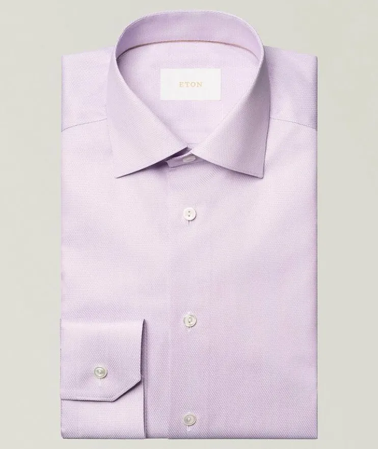 Contemporary-Fit Elevated Textured Dress Shirt