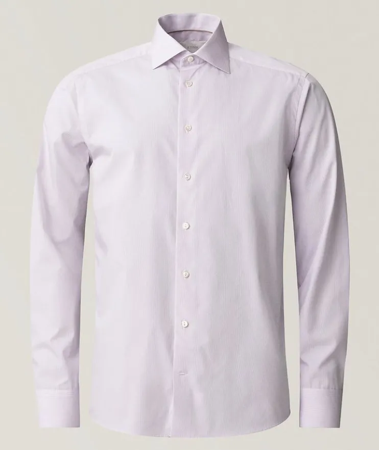 Contemporary-Fit Elevated Stripe Dress Shirt