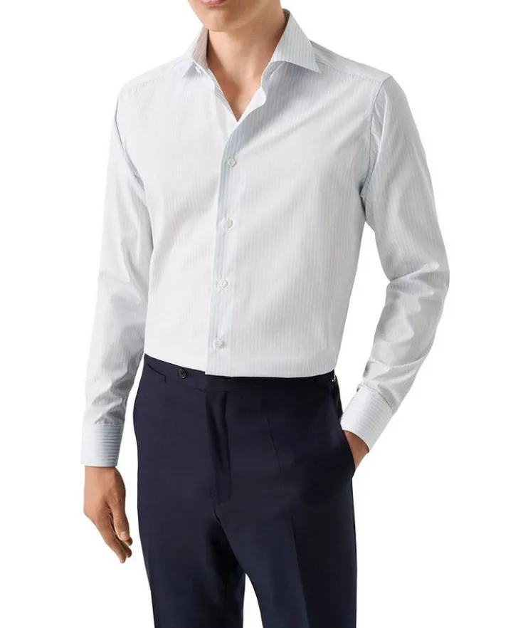 Contemporary-Fit Elevated Stripe Dress Shirt