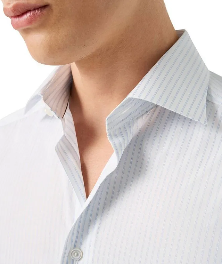 Contemporary-Fit Elevated Stripe Dress Shirt