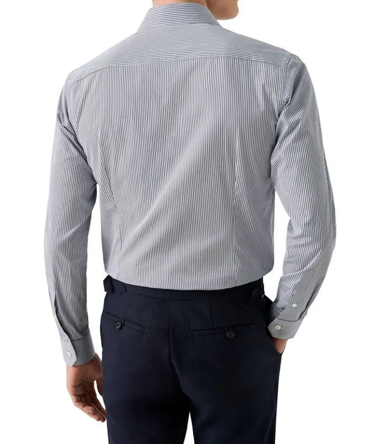 Contemporary-Fit Elevated Striped Dress Shirt