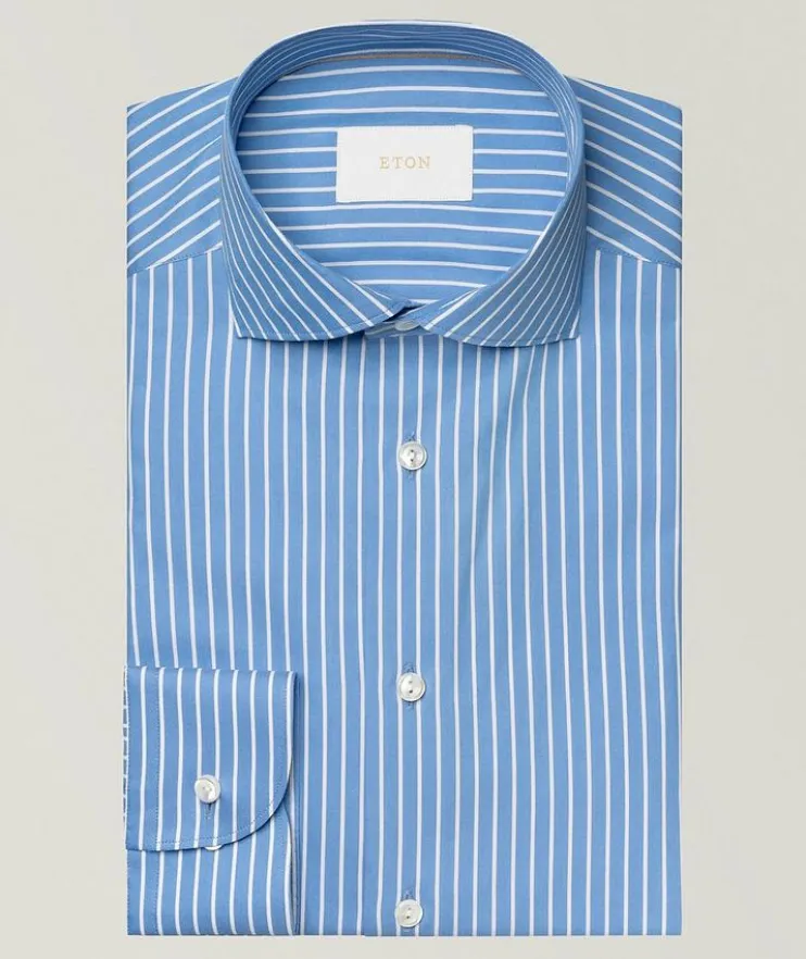 Contemporary-Fit Elevated Stripe Dress Shirt